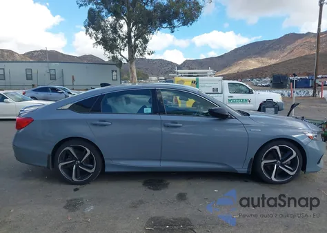 2022 Honda Accord Hybrid Sport из США, поврежденный, VIN 1HGCV3F22NA004854